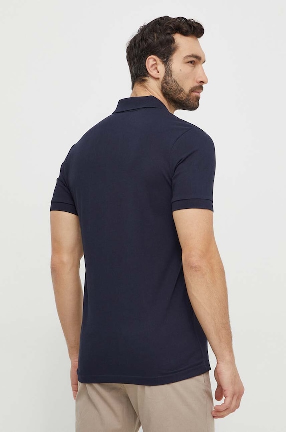 BOSS Orange polo tričko pánske bavlnené s elastanom Passenger 50507803 tmavomodrá AA00