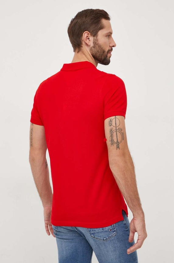 Oblečenie Bavlnené polo tričko Tommy Jeans DM0DM18312 červená