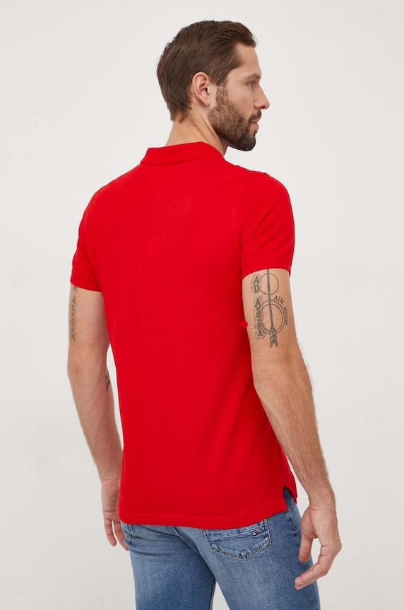 Oblečenie Bavlnené polo tričko Tommy Jeans DM0DM18312 červená