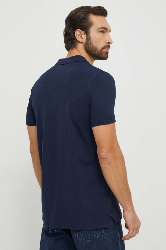 Odzież Tommy Jeans polo bawełniane DM0DM18312 granatowy
