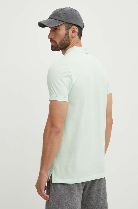 Tommy Jeans polo bawełniane DM0DM18312 zielony SS25