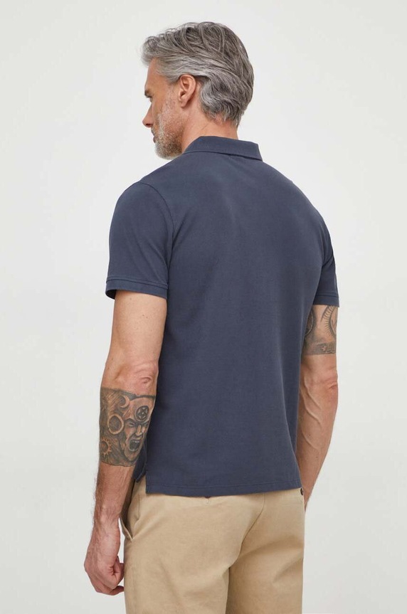 Ρούχα Βαμβακερό μπλουζάκι πόλο Pepe Jeans NEW OLIVER GD PM542099 σκούρο μπλε