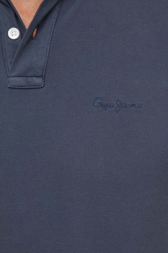 Βαμβακερό μπλουζάκι πόλο Pepe Jeans NEW OLIVER GD PM542099 σκούρο μπλε
