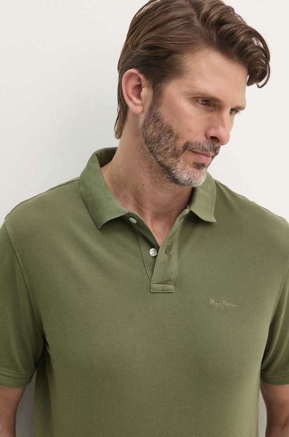 Pepe Jeans polo in cotone verde PM542099
