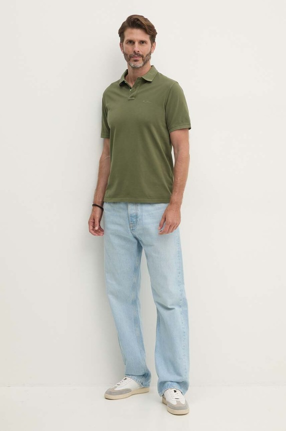 Pepe Jeans polo in cotone PM542099 verde SS25