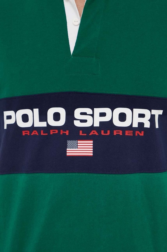 Polo Ralph Lauren longsleeve bawełniany 710938458 zielony