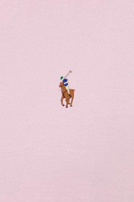 Polo Ralph Lauren πόλο ανδρικό βαμβακερό 710704319 ροζ