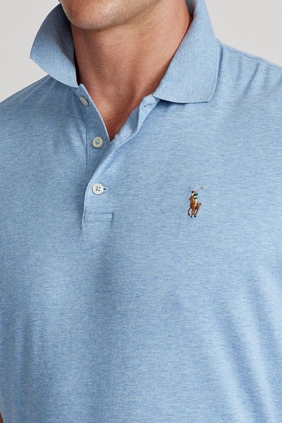 Polo Ralph Lauren πόλο ανδρικό βαμβακερό μπλε 710704319