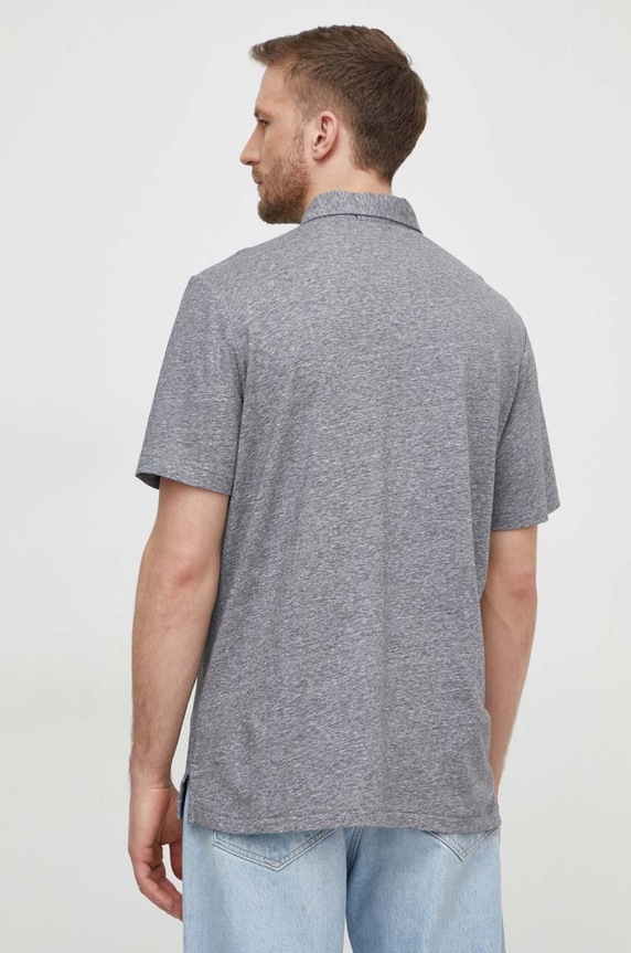 Ruházat Polo Ralph Lauren póló vászonkeverékből 710933390 szürke
