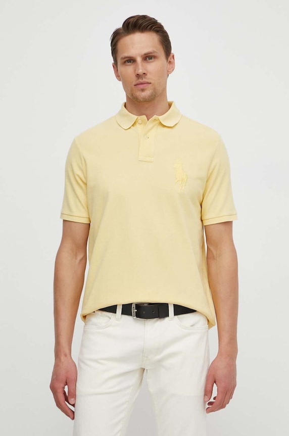 Polo Ralph Lauren de bumbac galben 710936508