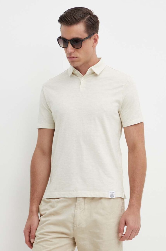 Pepe Jeans polo bawełniane HAZZEL bawełna beżowy PM542150