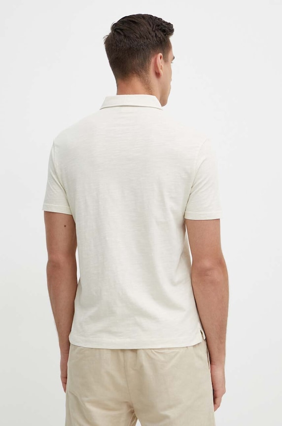 Odzież Pepe Jeans polo bawełniane HAZZEL PM542150 beżowy