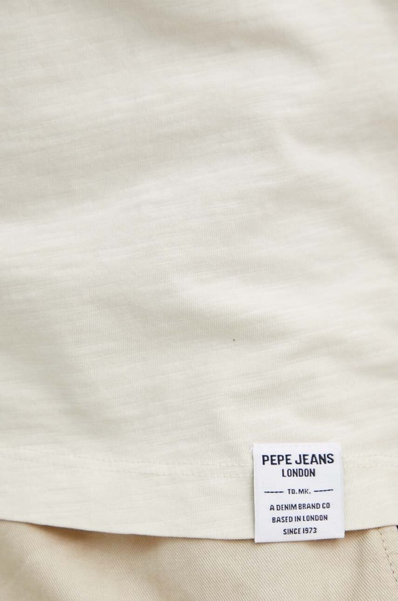 Pepe Jeans polo bawełniane HAZZEL PM542150 beżowy