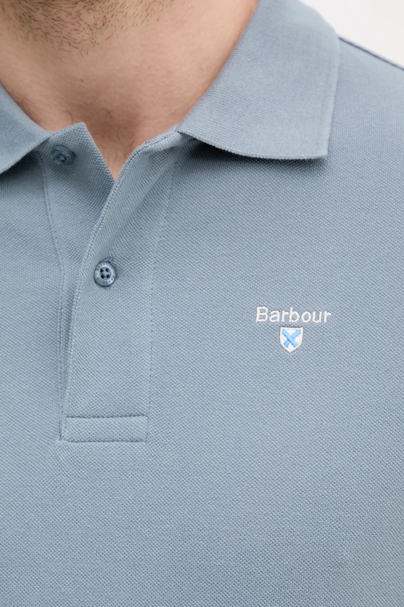 Barbour polo de bumbac gri MML0358