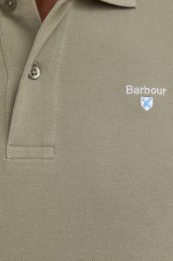 Barbour polo bawełniane MML0358 zielony