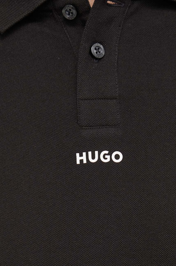 Odzież HUGO polo bawełniane 50493206 czarny
