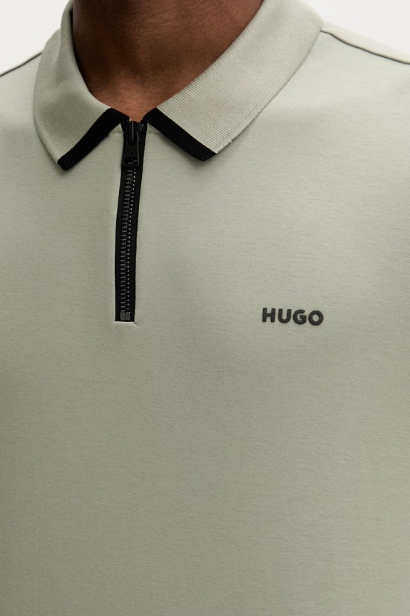 HUGO polo bărbătesc din bumbac Dalomino 50511721 verde