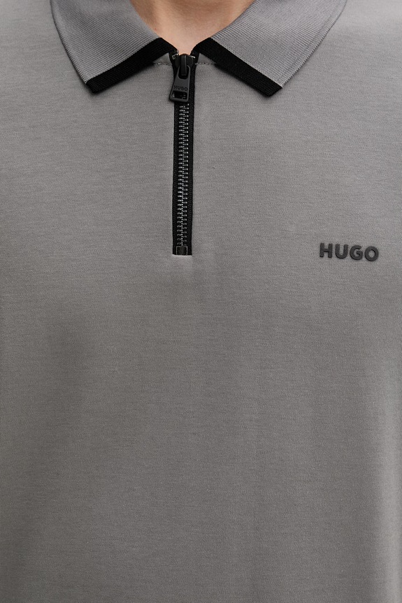 HUGO polo bărbătesc din bumbac Dalomino 50511721 gri