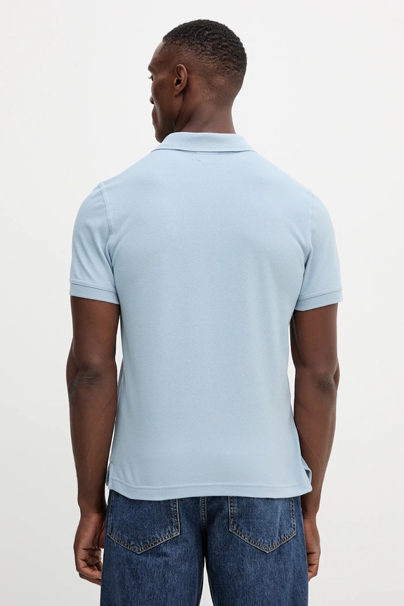 Îmbrăcăminte United Colors of Benetton polo de bumbac 3089J3179 albastru