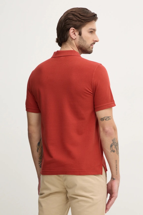 Îmbrăcăminte United Colors of Benetton polo de bumbac 3089J3179 portocaliu
