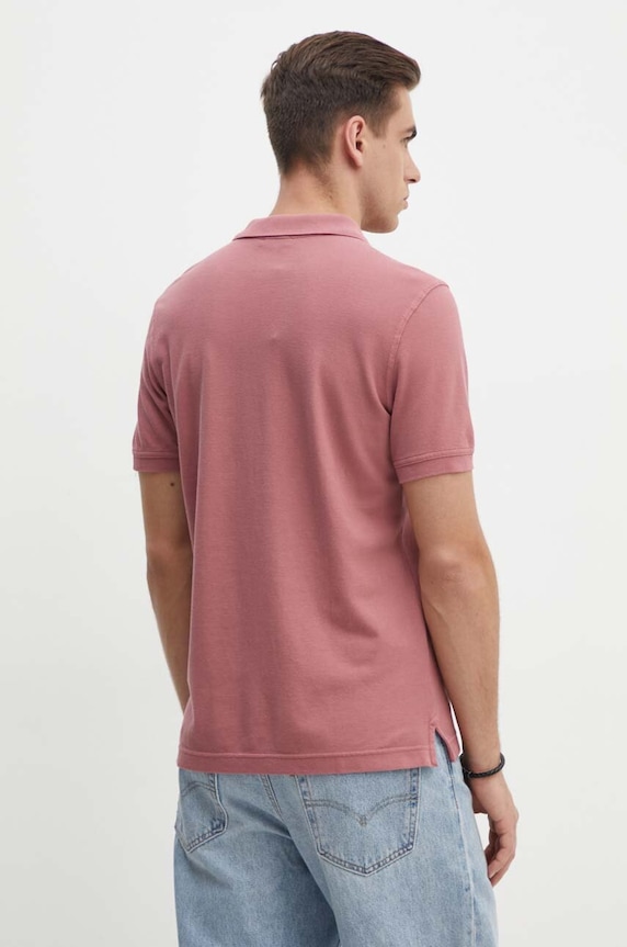 Odzież United Colors of Benetton polo bawełniane 3089J3179 różowy