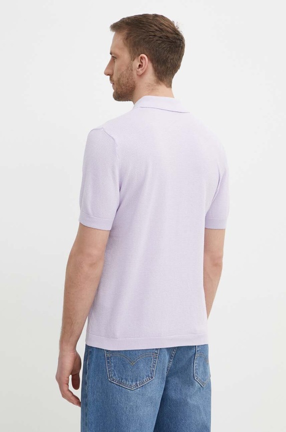 Odzież United Colors of Benetton polo bawełniane 1194U3013 fioletowy