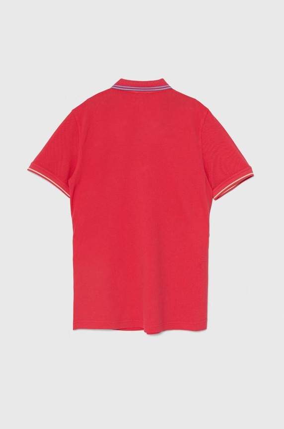 Bavlněné polo tričko United Colors of Benetton 3089U301S růžová SS24