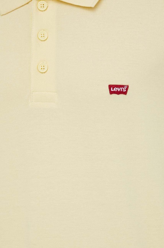 Bavlnené polo tričko Levi's 35883 žltá