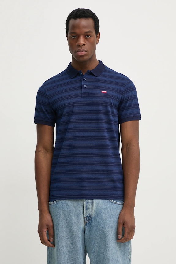 Levi's polo de bumbac regular bleumarin 35883