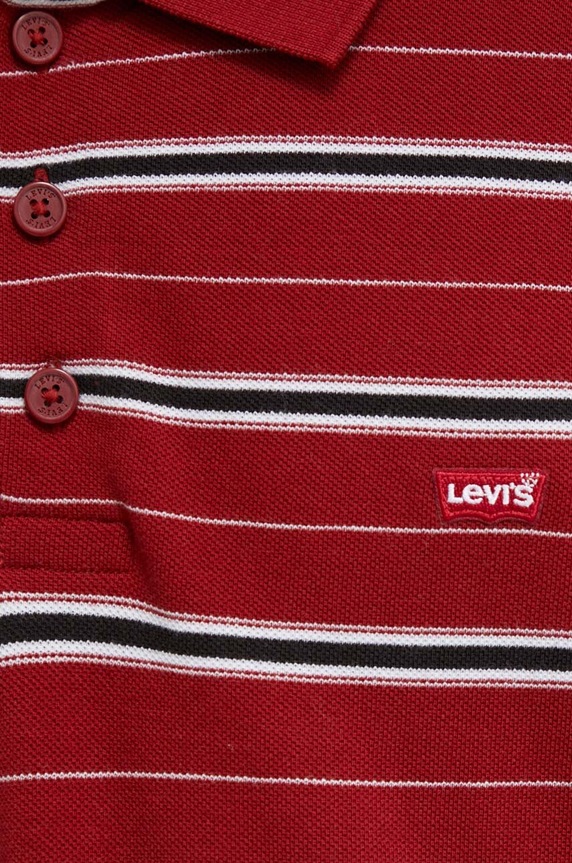 Levi's polo de bumbac 35883 burgundia