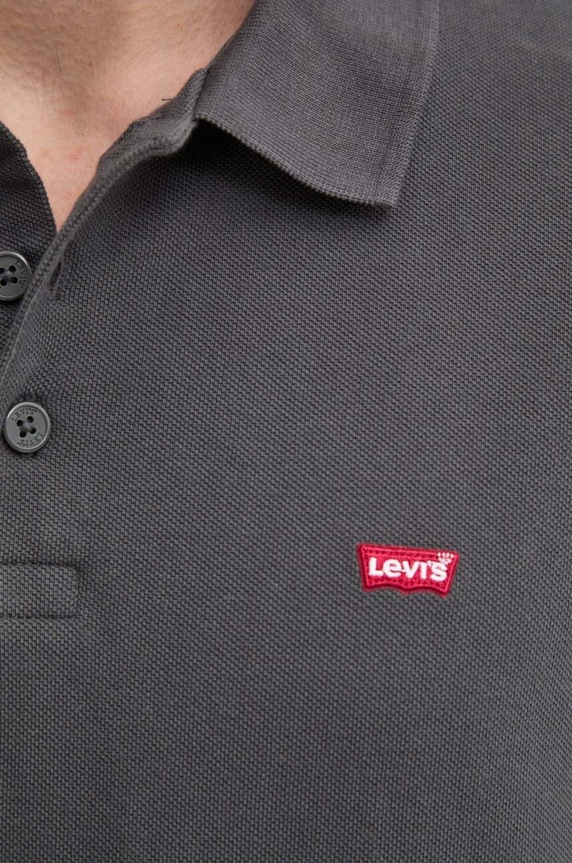 Levi's polo bawełniane 35883 szary