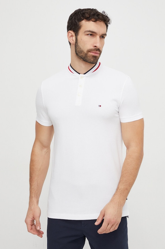 Odzież Tommy Hilfiger polo MW0MW34752 biały