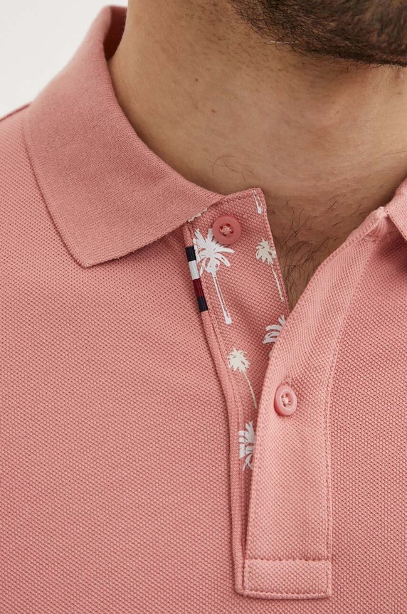 Tommy Hilfiger polo MW0MW34738 różowy