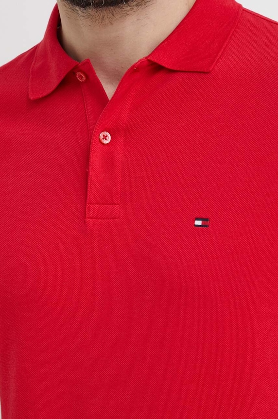 Πόλο Tommy Hilfiger κόκκινο MW0MW34780