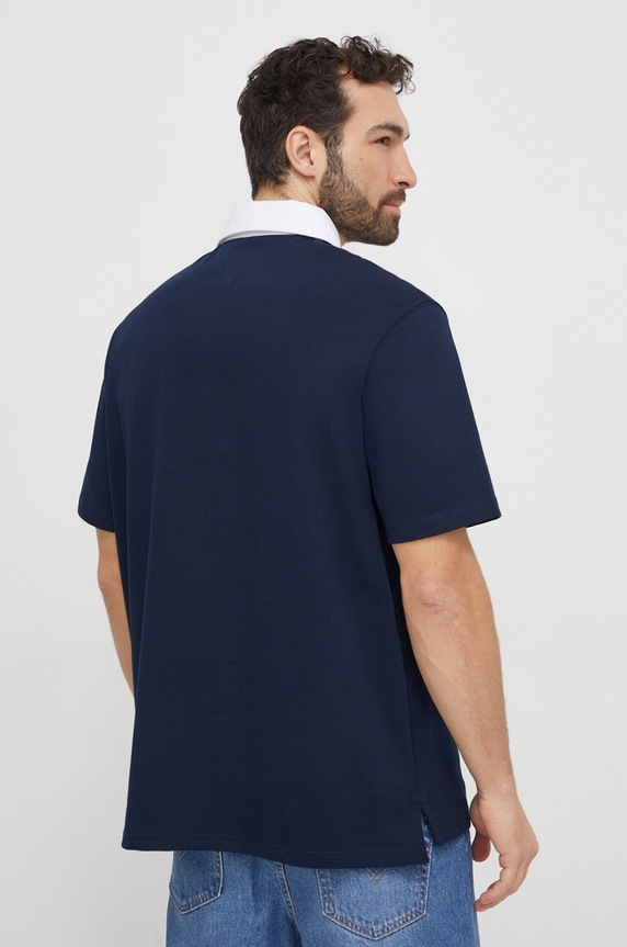 Tommy Jeans polo bawełniane DM0DM18924 granatowy SS24