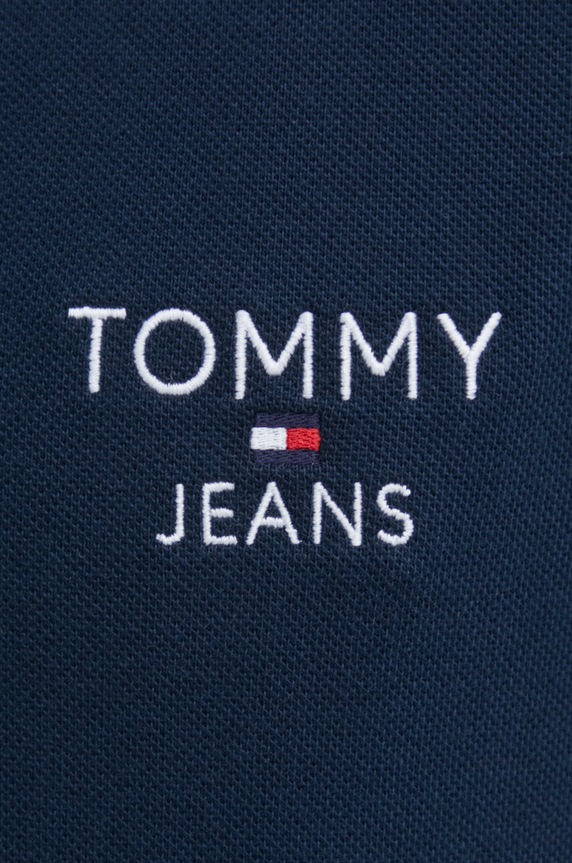 Tommy Jeans polo bawełniane granatowy DM0DM18927