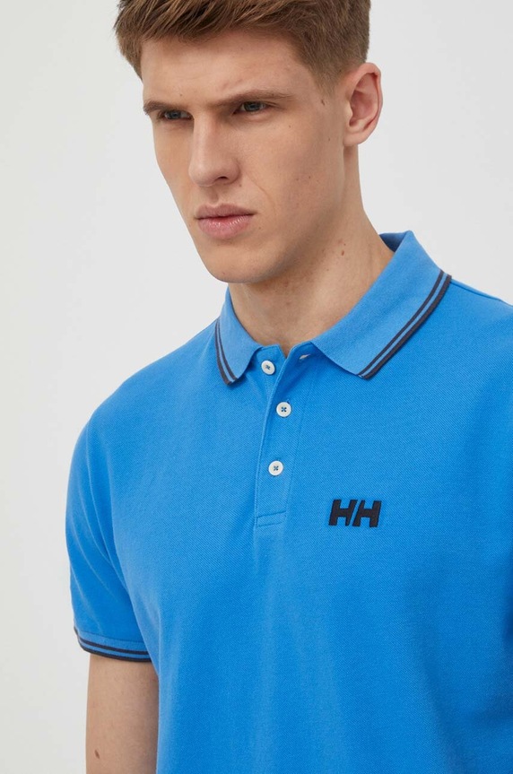 Ρούχα Βαμβακερό μπλουζάκι πόλο Helly Hansen 34297 μπλε