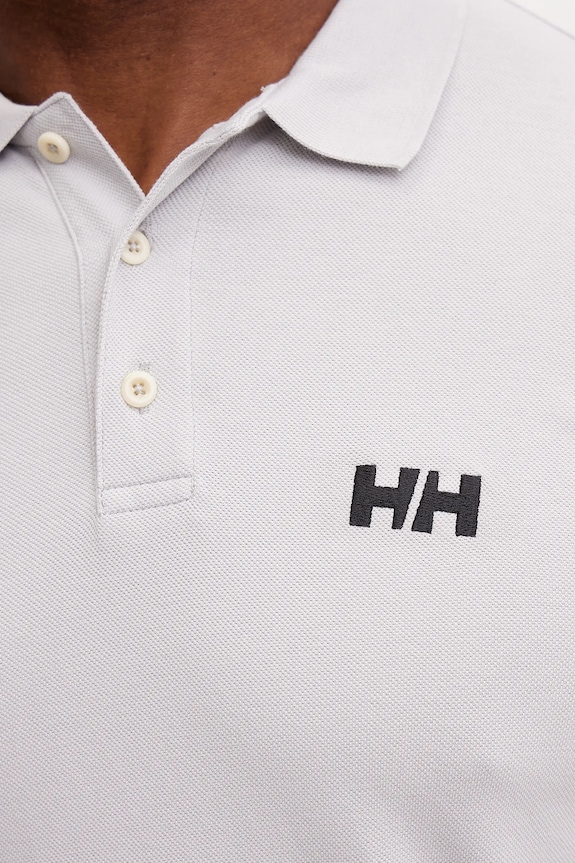 Helly Hansen polo bawełniane 34298 szary