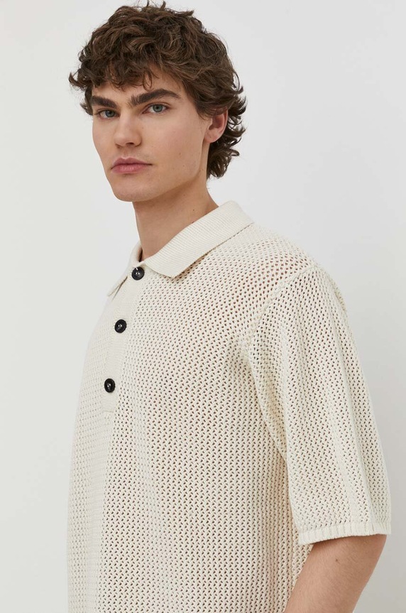 Won Hundred sweter bawełniany bawełna beżowy 2781.11085