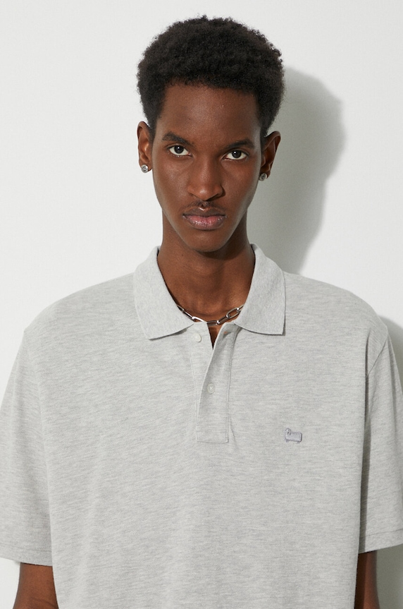 Woolrich cotton polo shirt Classic American Polo CFWOPO0062MRUT2555 gray
