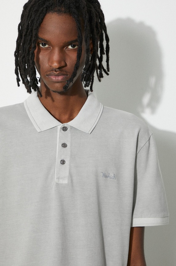 Polo tričko Woolrich Mackinack Polo CFWOPO0065MRUT1483 šedá