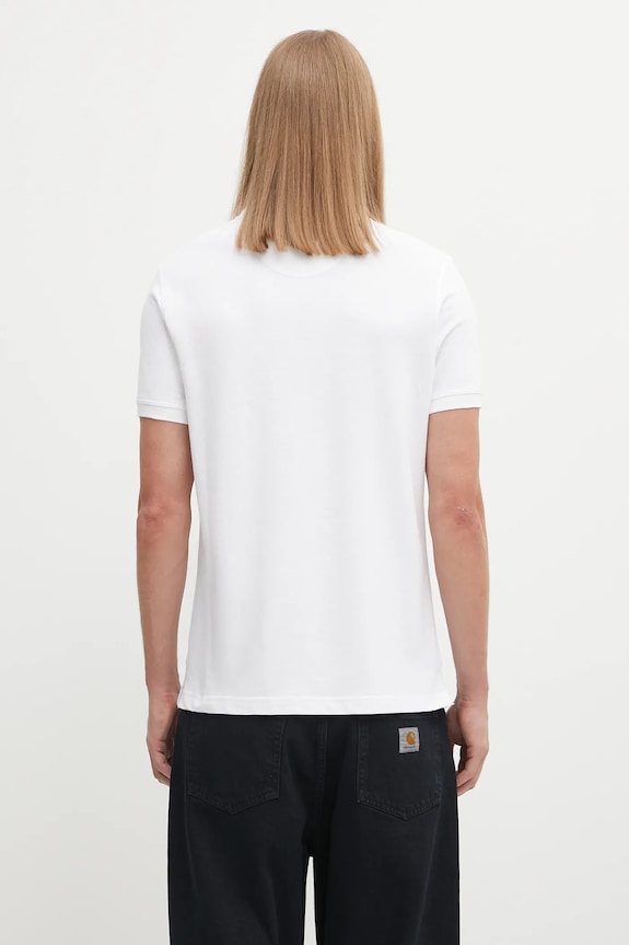 Îmbrăcăminte Barbour polo din bumbac pentru bărbați MML0012 alb