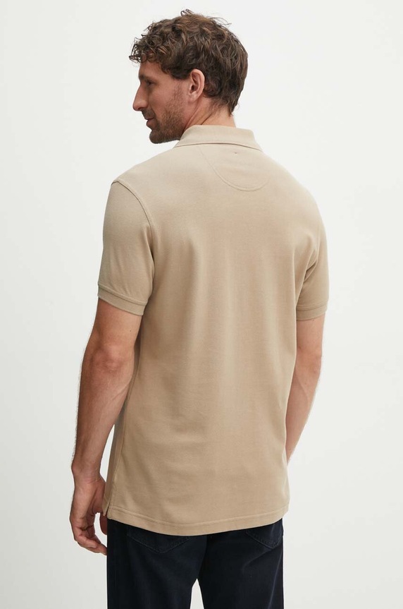 Odzież Barbour polo męskie bawełniane MML0012 beżowy