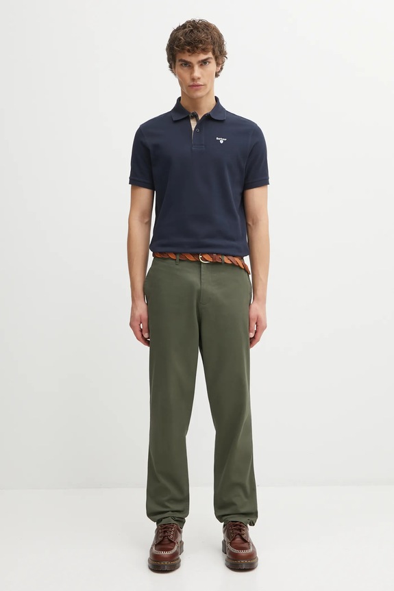 Barbour polo din bumbac pentru bărbați MML0012 bleumarin