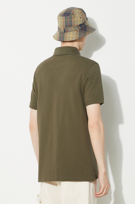 Barbour polo din bumbac pentru bărbați MML0012 verde AA00