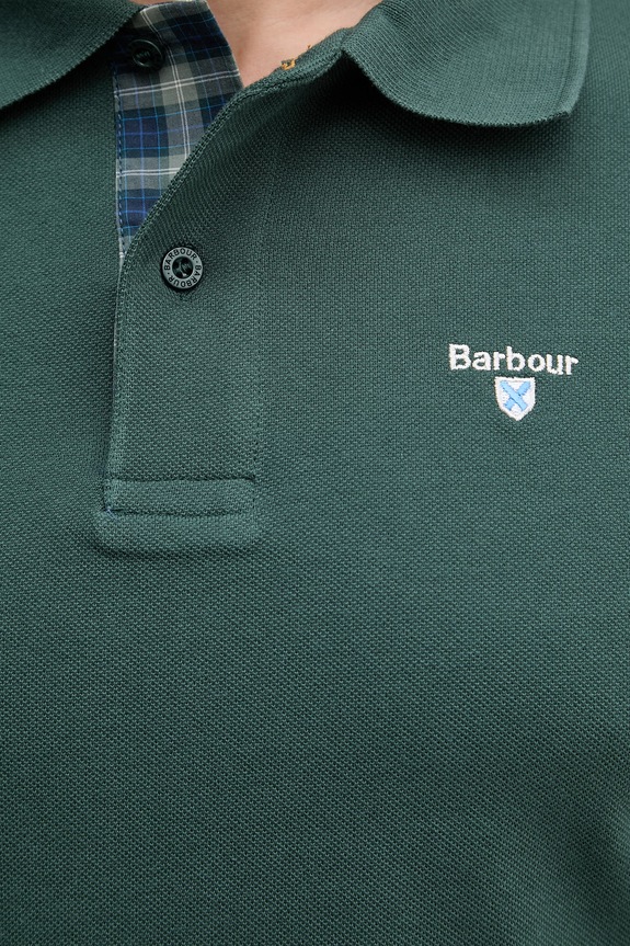 Barbour polo bawełniane Tartan Pique Polo MML0012 zielony
