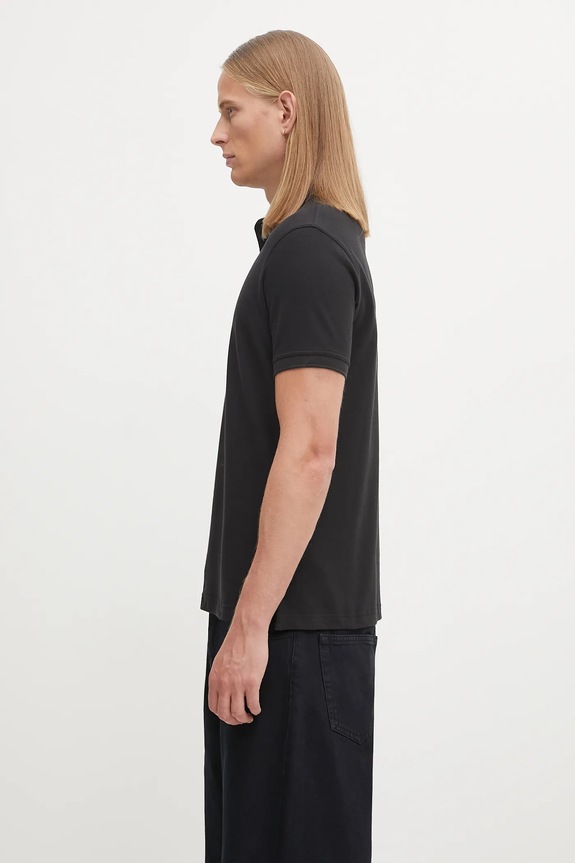 Barbour polo din bumbac pentru bărbați MML0012 negru AA00