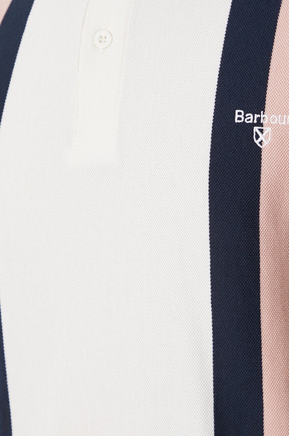 Barbour polo bawełniane Howdon MML1366 beżowy