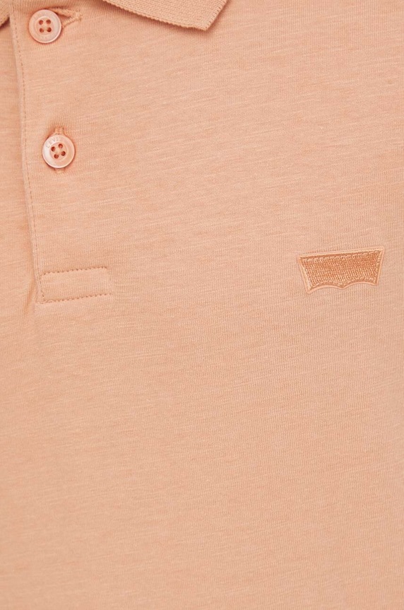 Levi's polo bawełniane A4842 pomarańczowy