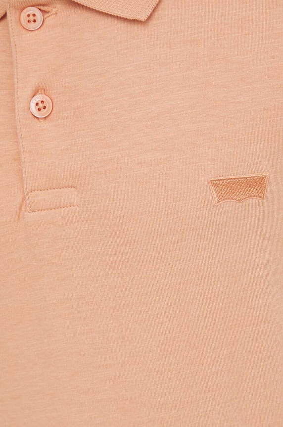 Levi's polo bawełniane A4842 pomarańczowy